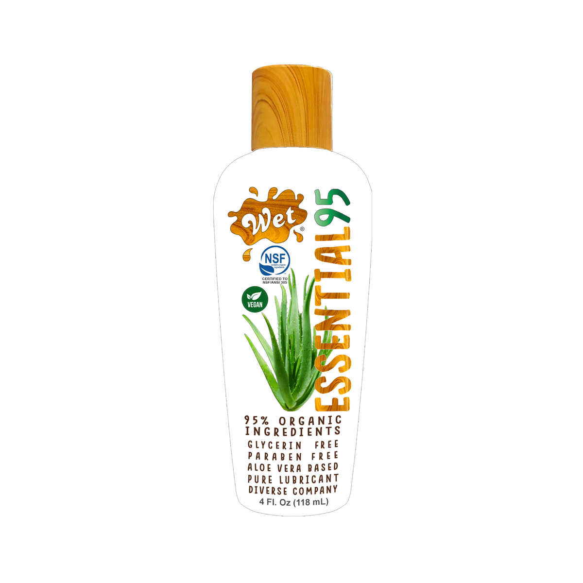 Essential95™ Certified 95% Organic Lubricant 4 Fl. Oz./120mL